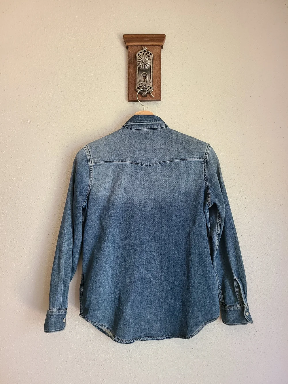 GAP Light Blue Denim Button-Down Shirt